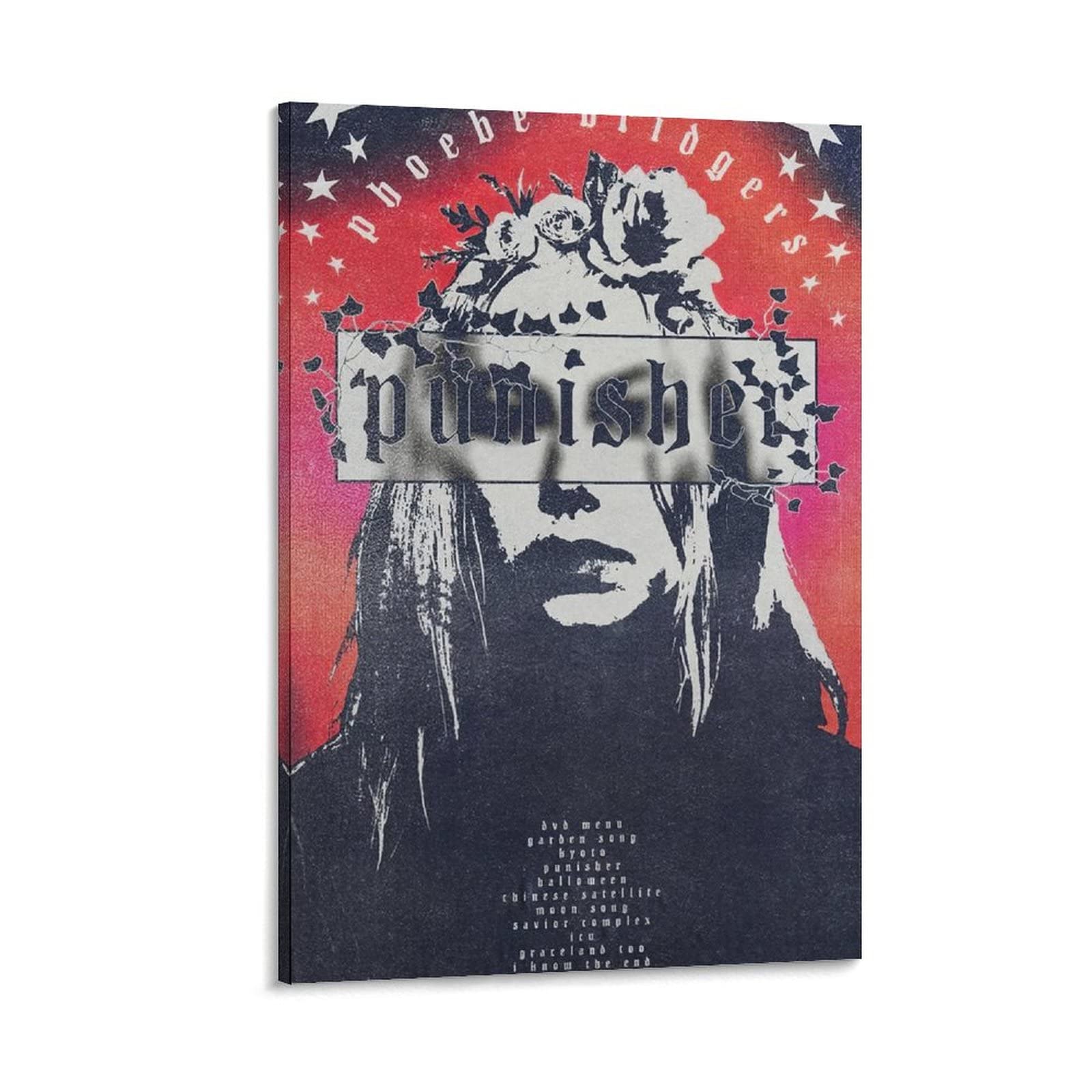 Phoebe Bridgers Poster - Vintage Music Wall Art Decor, Canvas Print for Living Room, Bedroom, Office & Dorm - Perfect Gift for Indie Music Fans