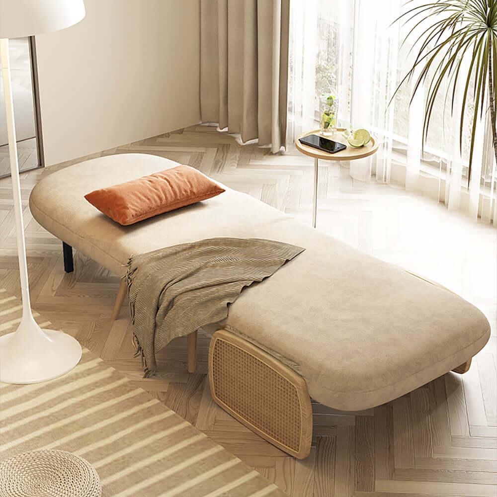 MidCentury Modern Daybed Single Sofa Bed - Convertible Sleeper Lounge Chair with Folding Design for Small Spaces, Guest Room & Living Room
