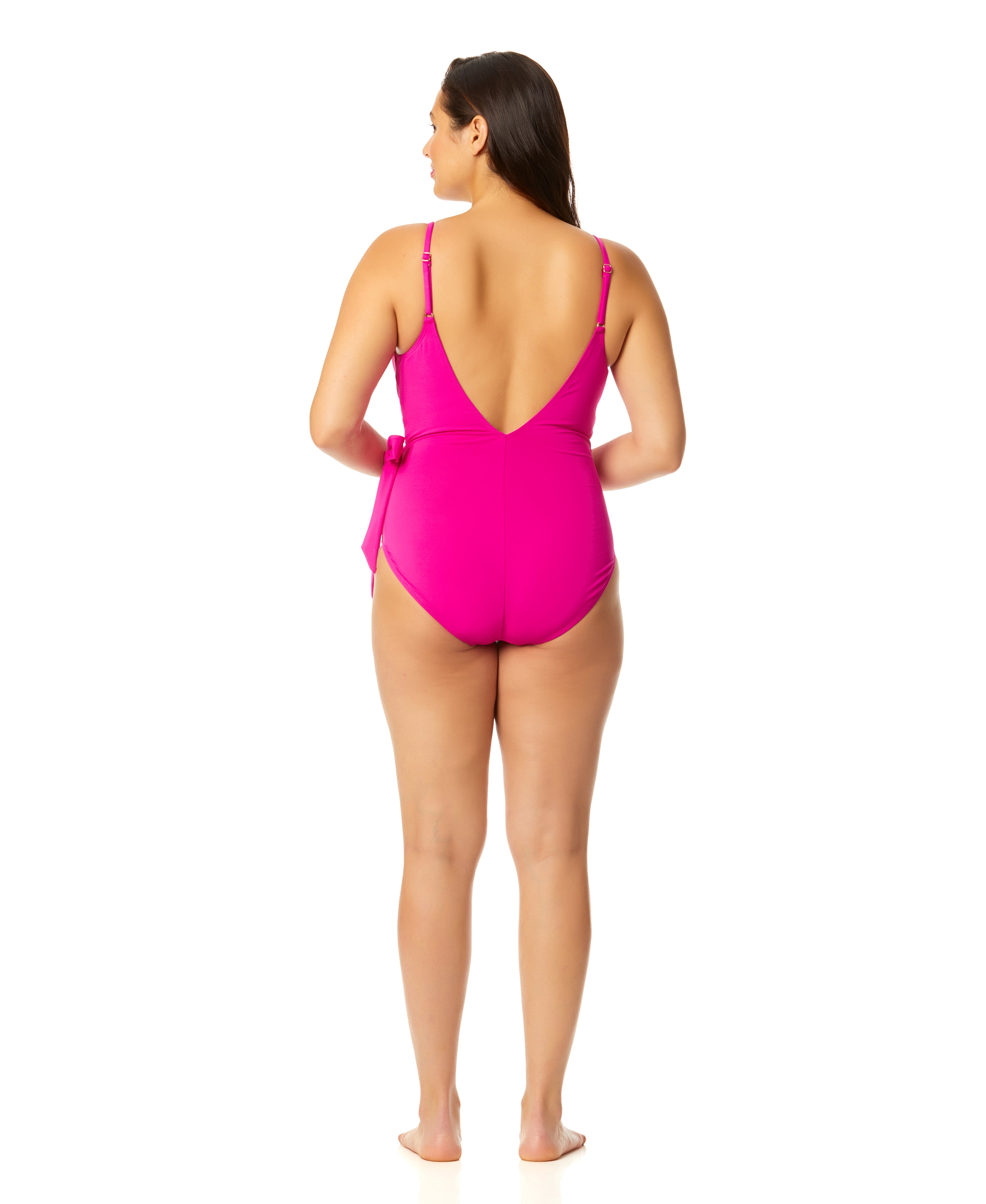Women's One Piece Swimsuit with Wrap Tie Design - Colorful & Comfortable for Beach, Pool & Vacation Wear