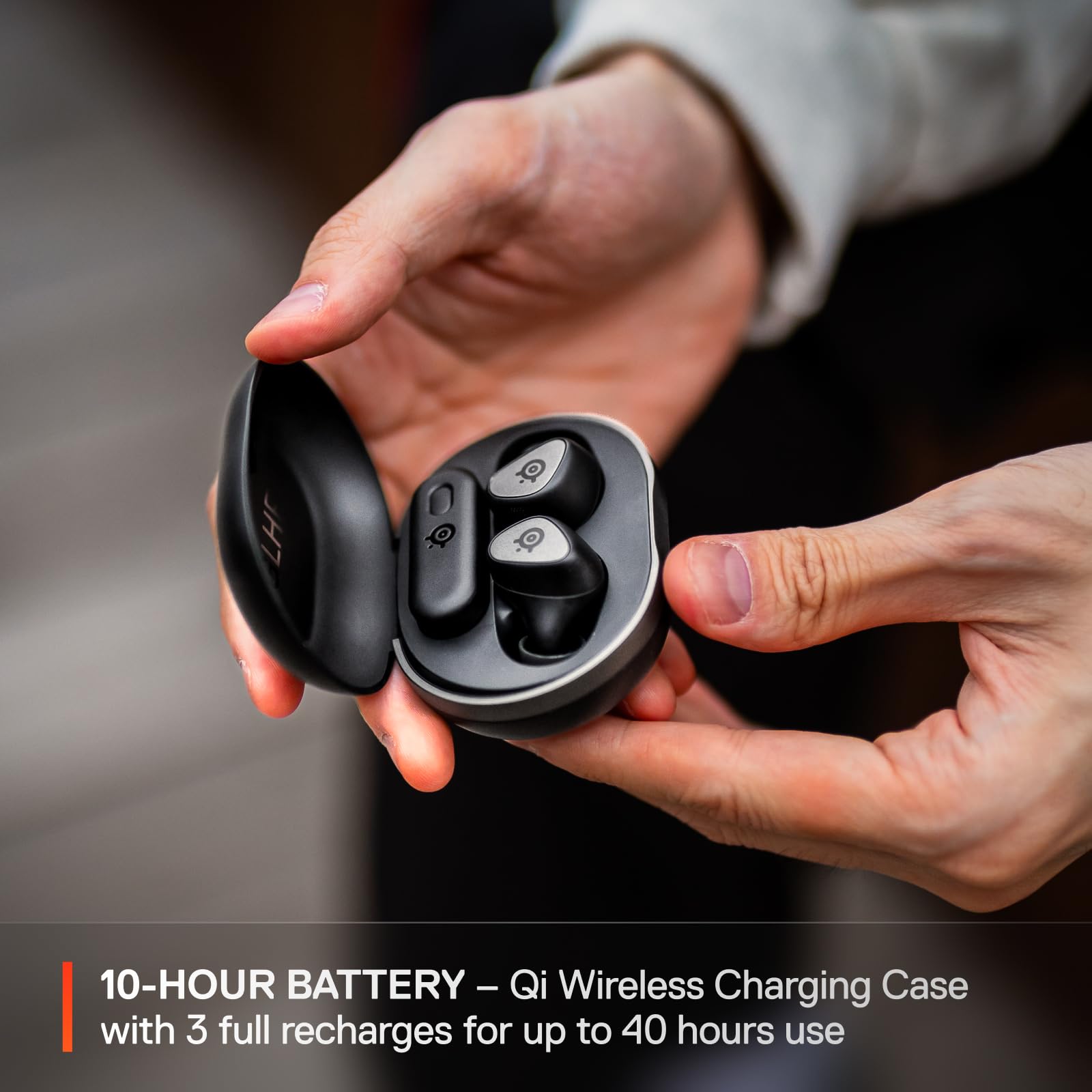 Arctis GameBuds Wireless Gaming Earbuds for Xbox/PC/PS5/Switch/Mobile - Dual Mode 2.4GHz & Bluetooth 5.3 - Active Noise Cancelling - IP55 Water Resistant - 40H Battery with Qi Charging Case - Perfect for Gaming, Workouts & Travel