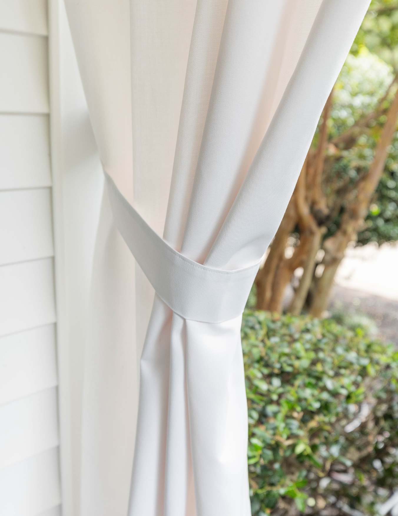 Sunbrella Canvas Blues Nickel Grommet Top Indoor/Outdoor Curtain Panel - Waterproof & UV Resistant Window Drapes for Patio, Living Room & Bedroom Decor