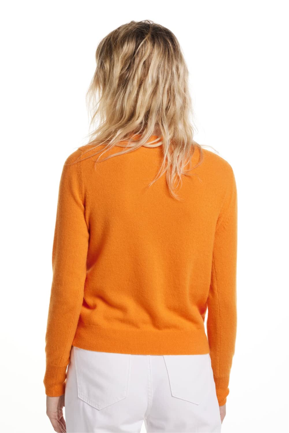 EURKEA Women's 100% Cashmere V-Neck Cardigan Sweater - Soft Winter Pullover Top for Women | Perfect Gift for Her | Cozy Office Wear & Casual Outfits