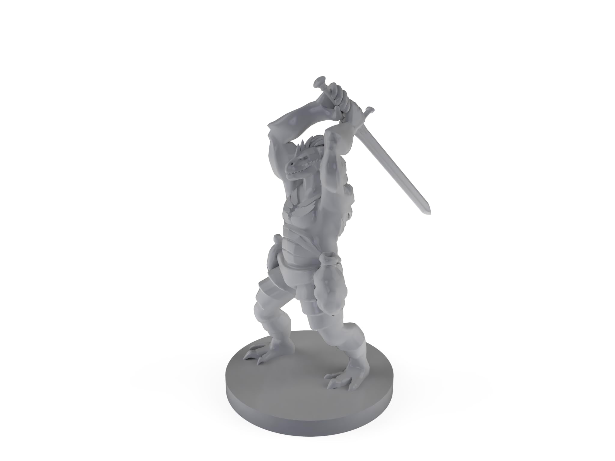 Dragonborn Barbarian with Sword - D&D Tabletop Miniature for Dungeons & Dragons RPG Campaigns & Wargaming