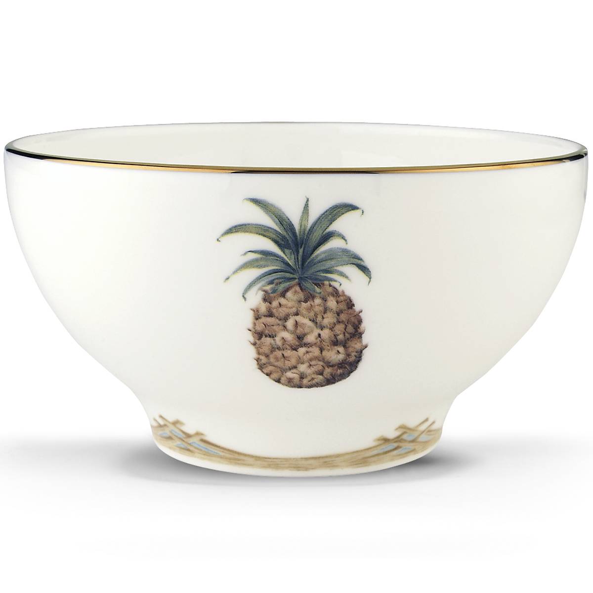 British Colonial Style Bamboo Rice Bowl - Eco-Friendly, Durable & Stylish for Asian Cuisine, Salads, and Home Decor