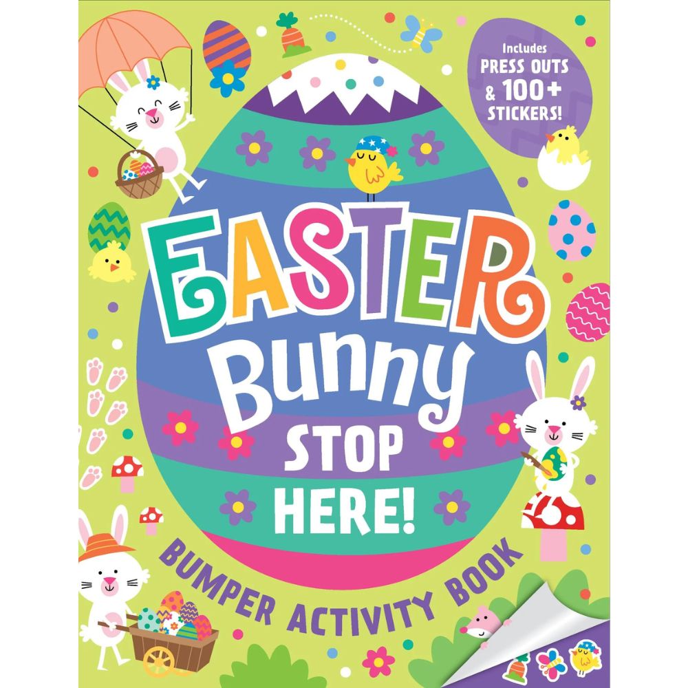 Easter Bunny Stop Here! Fun Bumper Activity Book for Kids – Perfect for Easter Gifts, Travel Entertainment & Holiday Activities