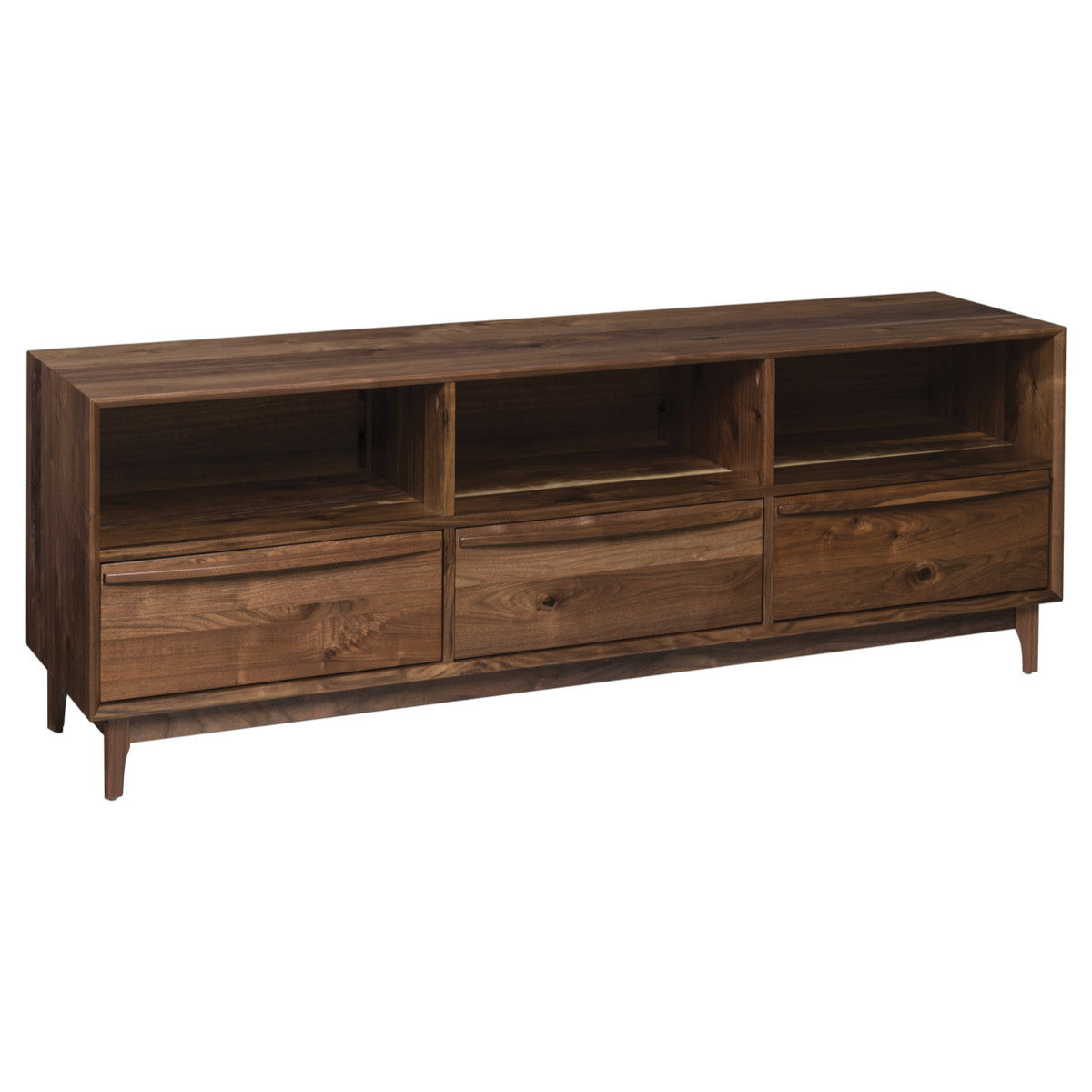 Cambridge Solid Hardwood TV Stand for Flat Screen TVs - Stylish Entertainment Center for Living Room, Bedroom & Home Theater