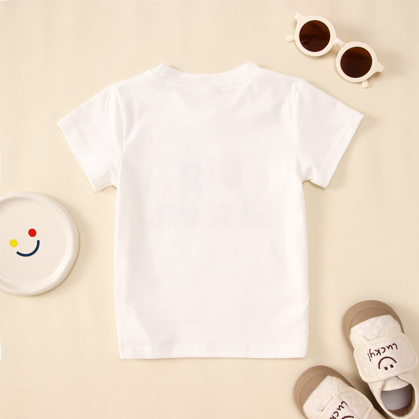 CM C&M WODRO Big Sister Toddler Shirt - Cute 'Promoted to Big Sister' Announcement T-Shirt for Little Girls - Matching Sibling Outfits - Perfect for Baby Shower Gifts, Gender Reveal Parties & Newborn Photo Shoots