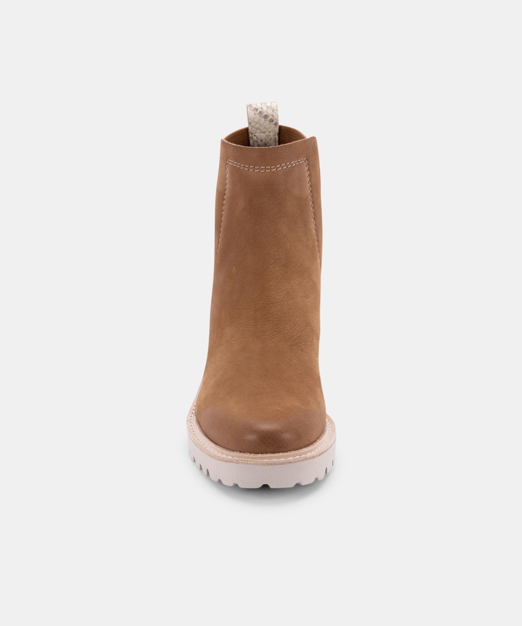 HUEY BOOTIES WHISKEY NUBUCK - Comfortable & Stylish Leather Boots for Men - Perfect for Outdoor Hiking, Casual Wear & Winter Fashion