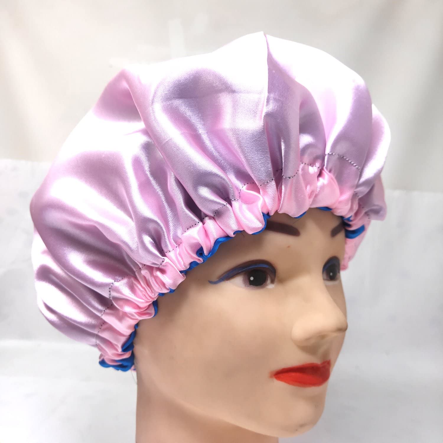 Anokhi Ada Dual Layer Satin Bonnet for Girls & Women - Soft Hair Protection for Curly & Natural Hair - Perfect for Nighttime & Travel (36-05)