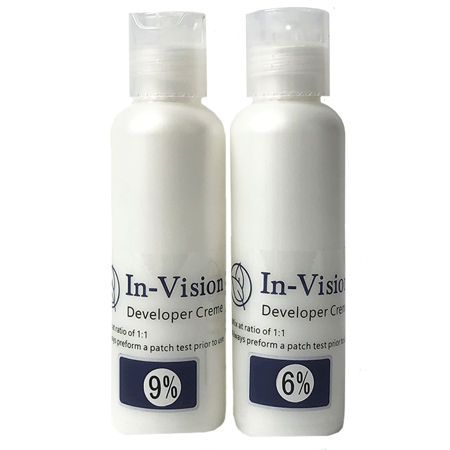InVision Developer Creme 100ml - Professional Hair Developer for Salon & Home Use - Perfect for Hair Coloring, Bleaching & Styling - Gentle Formula for All Hair Types