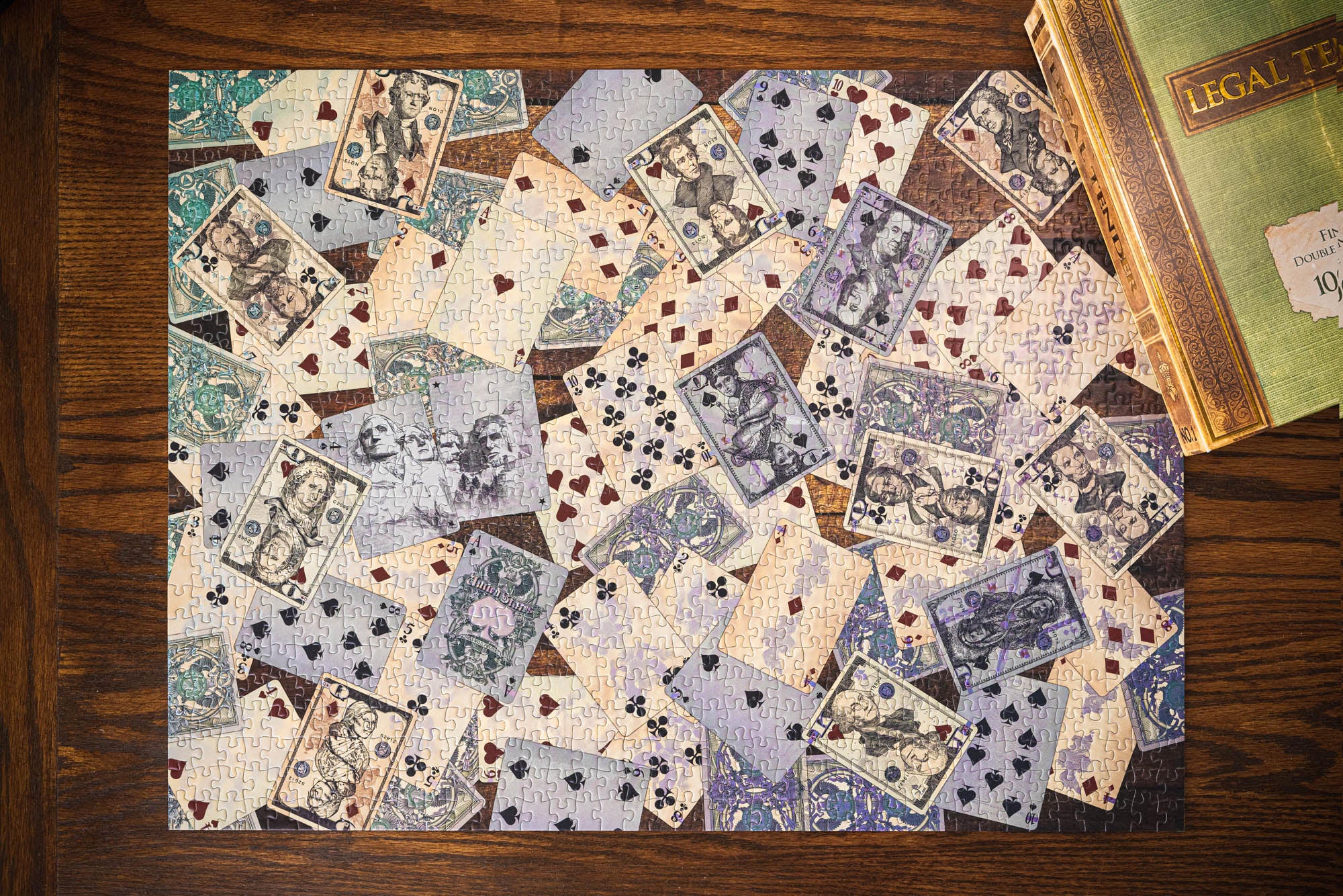 Legal Tender Jigsaw Puzzle - US Currency Themed 1000 Piece Puzzle for Adults & Collectors - Perfect for Home Decor, Gift Giving & Relaxation