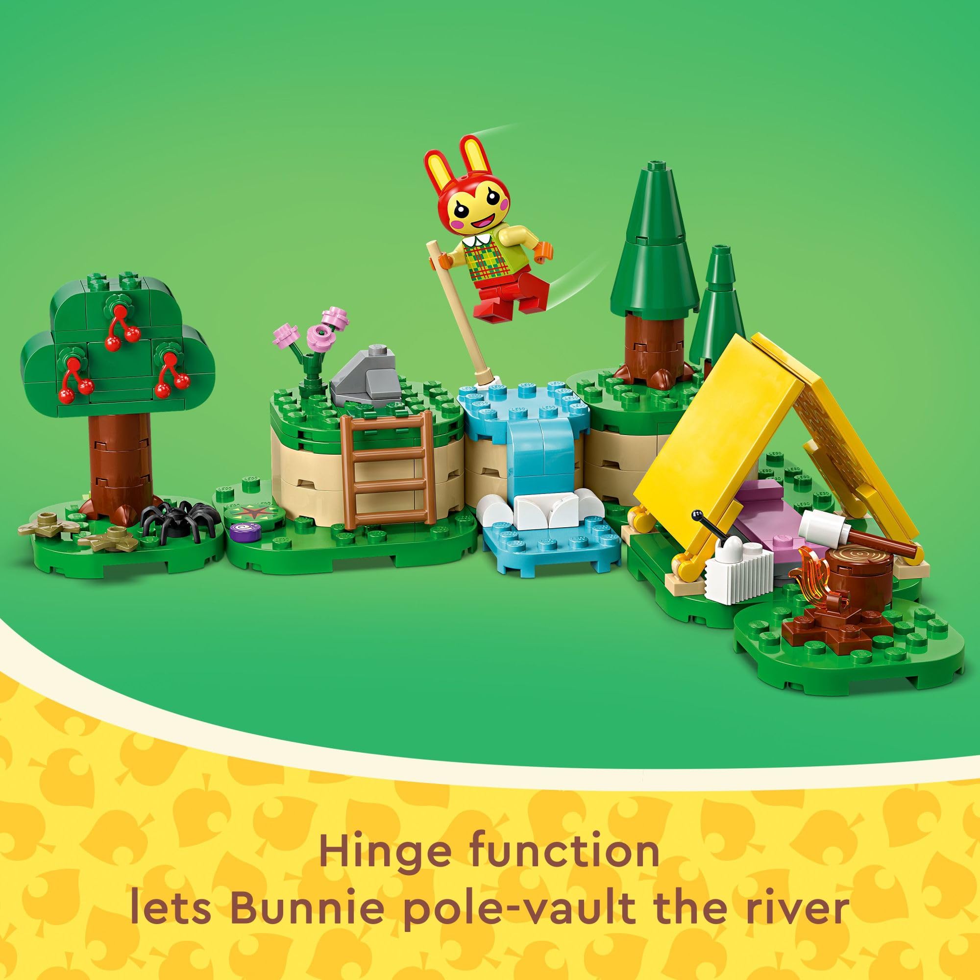 LEGO Animal Crossing 77047 Bunnie’s Outdoor Activities Building Kit – Creative Toy Set with Minifigures, Tent & Rabbit – Perfect Gift for Kids 6+ | Fun Playtime & Collectible for Fans