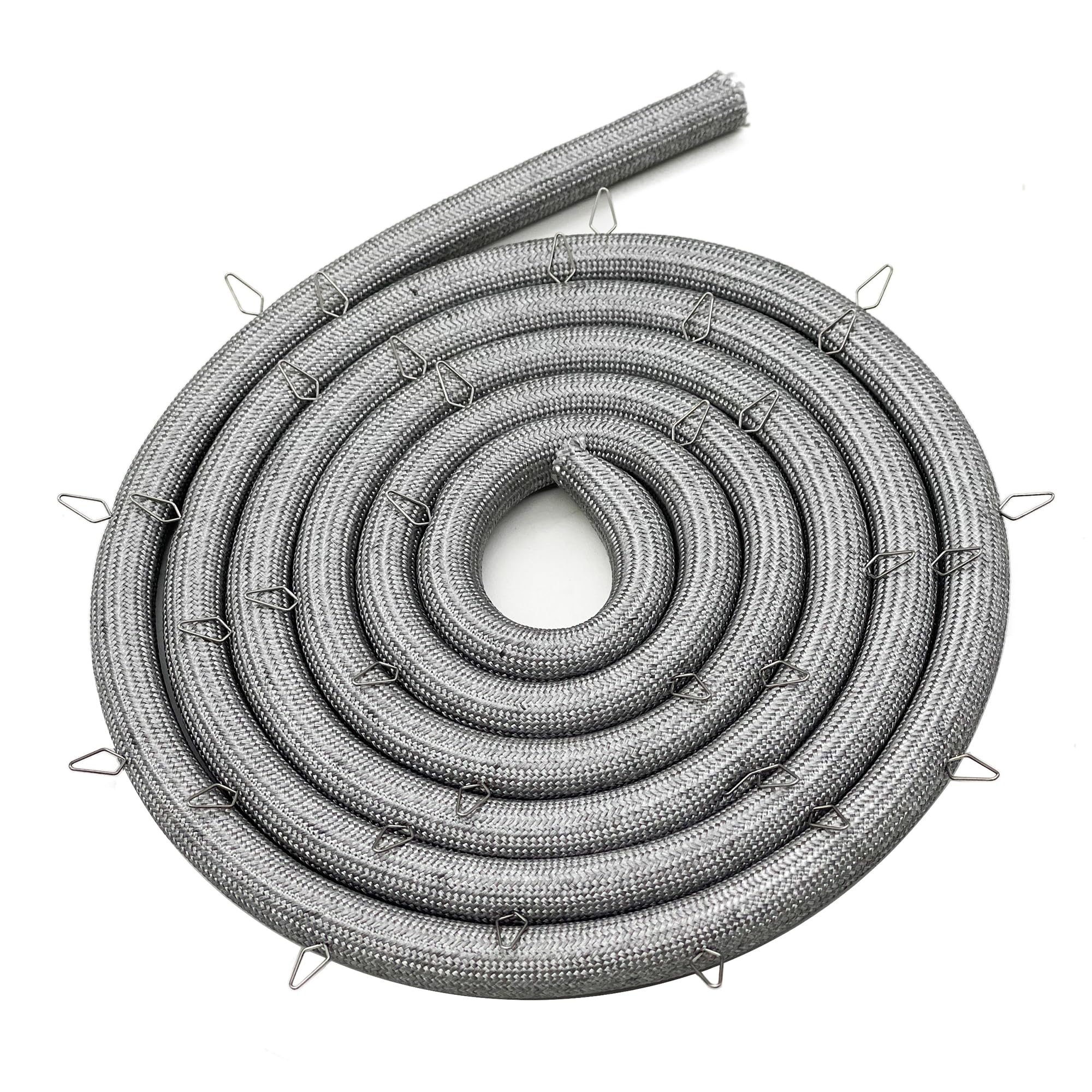 Thermador KitchenAid Bosch Kenmore Range Oven Door Seal Gasket Replacement - Whole Parts 00486767 with 33 Mounting Clips | Compatible with Multiple Brands | Perfect for Leak Prevention & Energy Efficiency in Home Kitchens