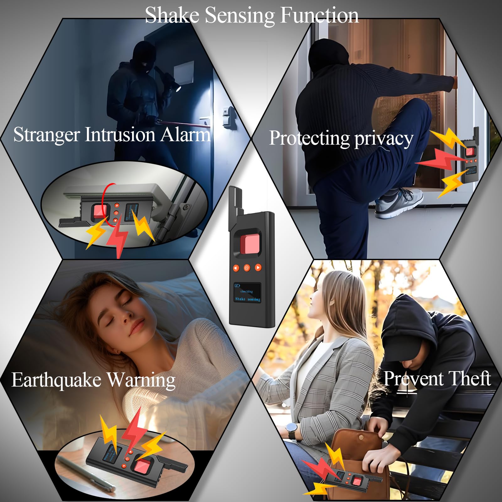 KAXYUYA Hidden Camera Detector & Bug Finder - Portable Magnetic Field Detector for Privacy Protection | Ideal for Travel, Hotels, Cars & Meetings (Anti-Spy Device)