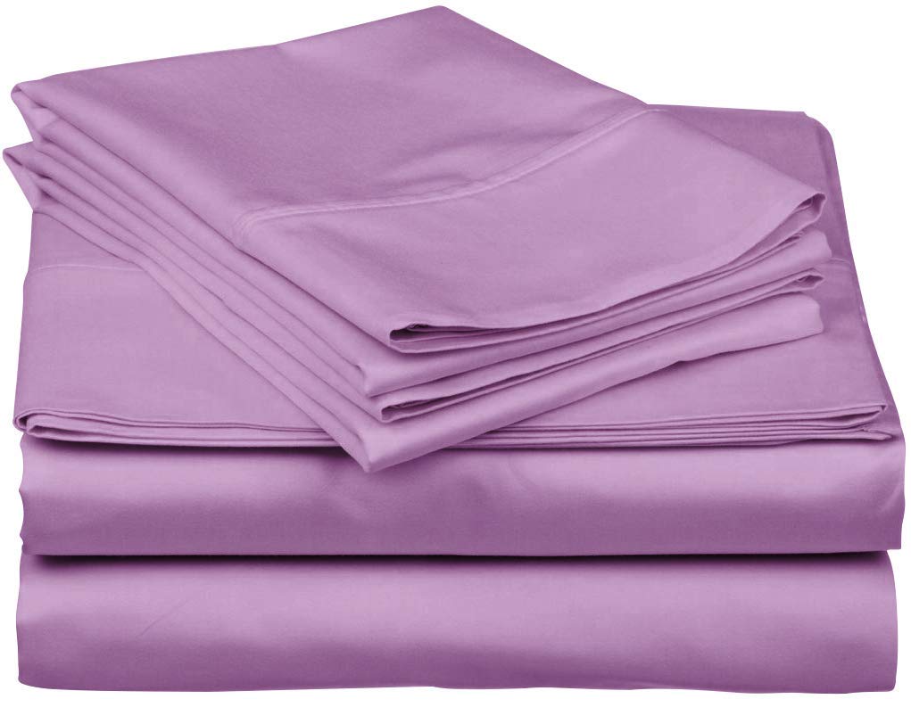 Premium 100% Egyptian Cotton RV Bedding Set - 4 Piece Soft Breathable Short Queen Sheets & Pillowcases for Campers, Motorhomes (Fits Up to 10