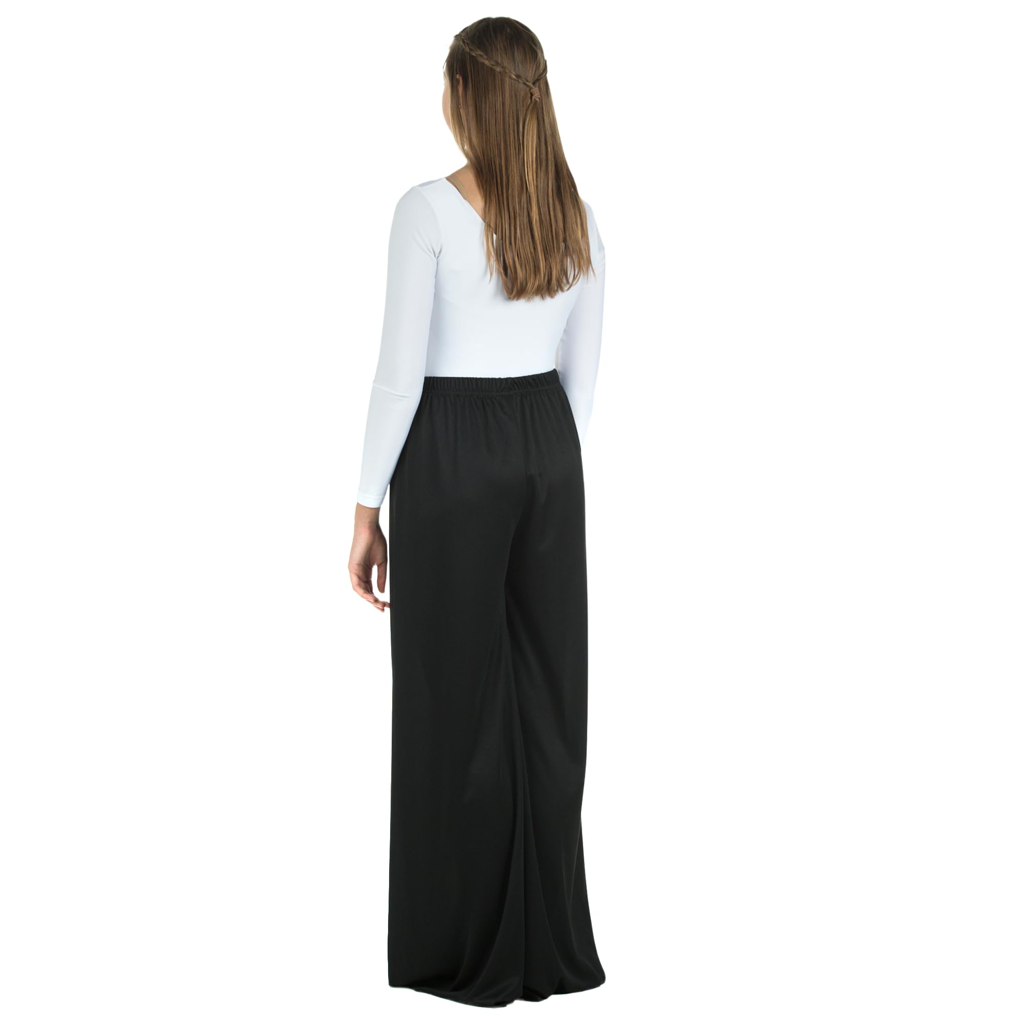 Danzcue Stretch Pull-On Unisex Dance Pants - Comfortable & Breathable for Ballet, Jazz, Yoga & Fitness Practice