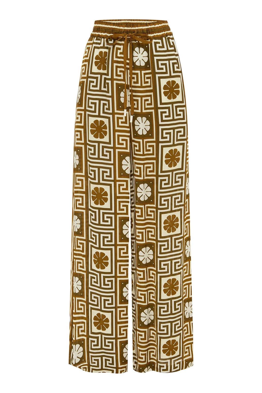 DIMI Jacquard Pants for Women - Stylish High Waisted Floral Print Trousers - Perfect for Office, Party & Casual Wear