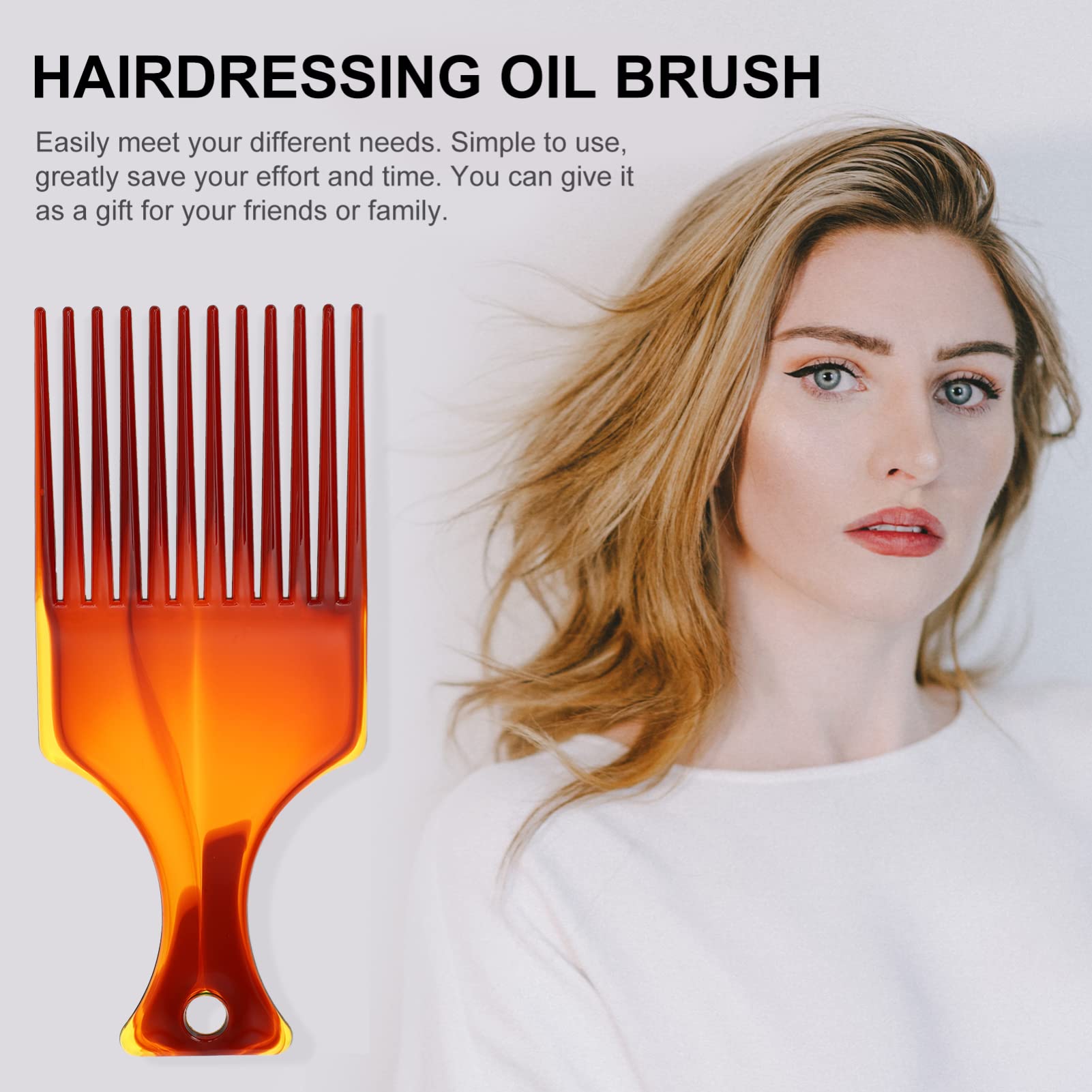 Beaupretty 4-Piece Hair Styling Comb Set - Wide Tooth Comb, Fine Tooth Comb, Hairdressing Oil Brush & Wig Comb for Men & Women - Perfect for Salon, Home Styling & Wig Maintenance
