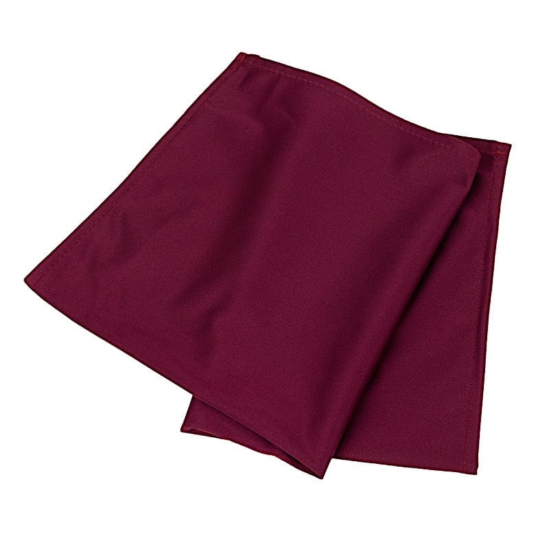 5 Premium 20x20 Inch Scuba Polyester Dinner Napkins - Soft & Absorbent for Fine Dining, Weddings & Formal Events