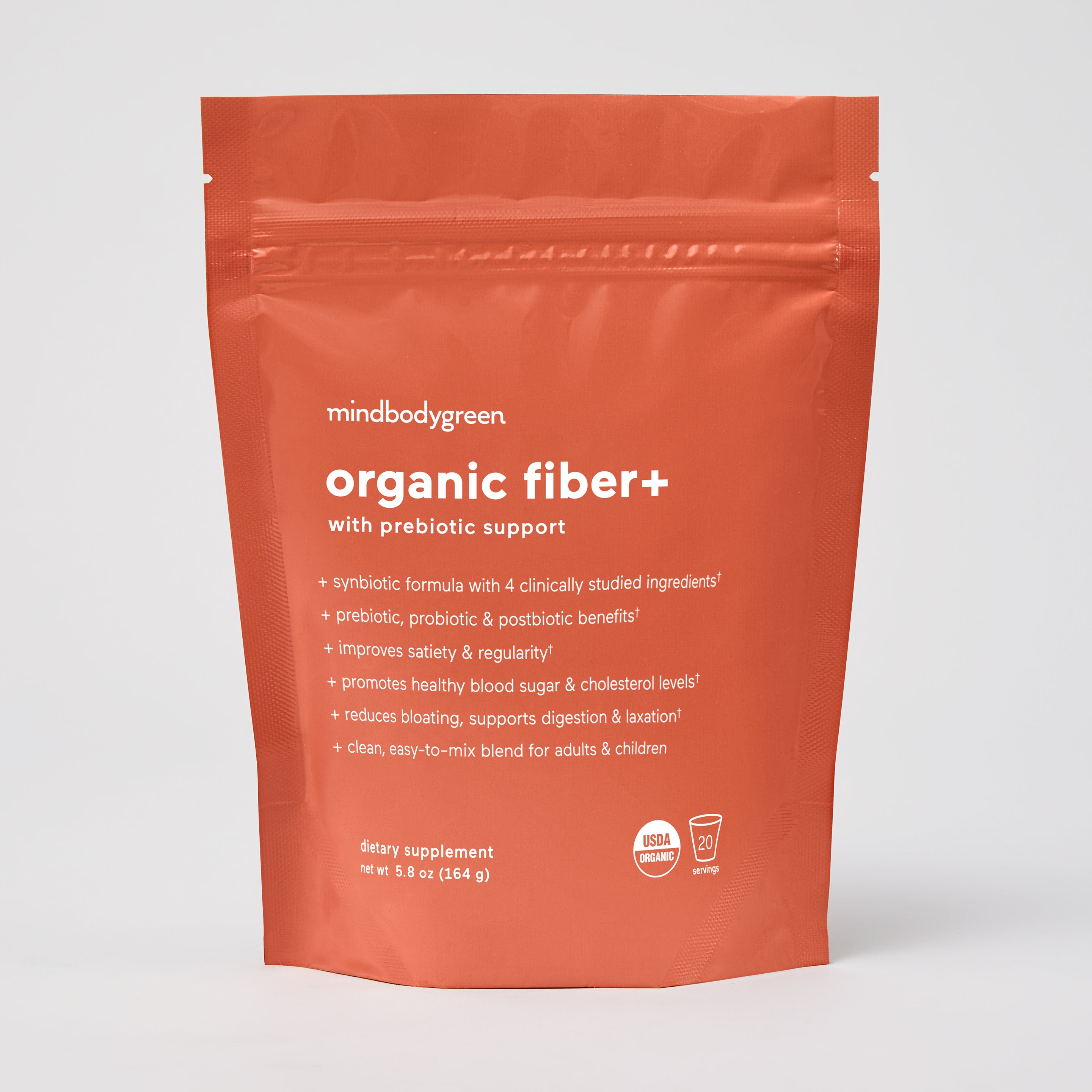 Organic Fiber Supplement with Prebiotic Support for Gut Health - Bi-Monthly Subscription for Digestive Wellness & Weight Management