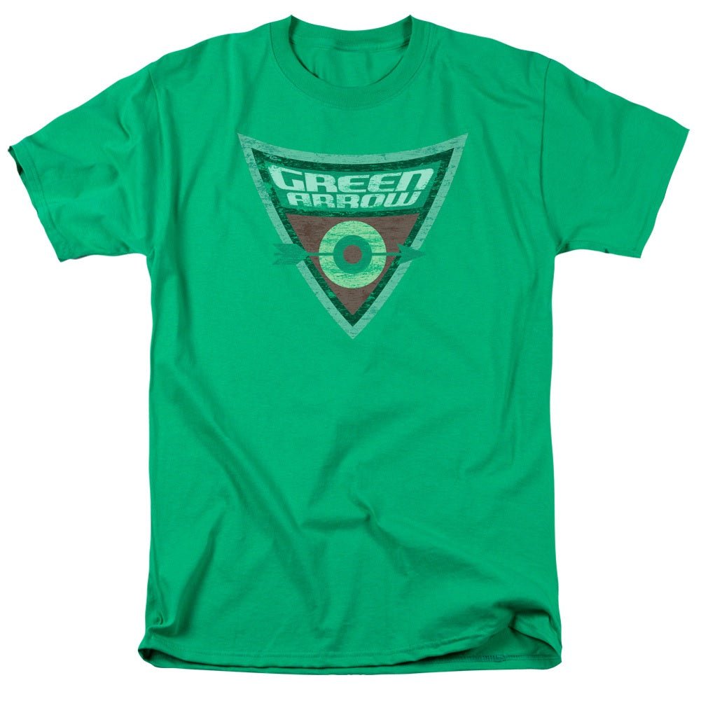 Batman Brave and The Bold Green Arrow Shield Graphic T-Shirt for Men - Superhero Comic Tee for Casual Wear, Cosplay & Fan Merchandise