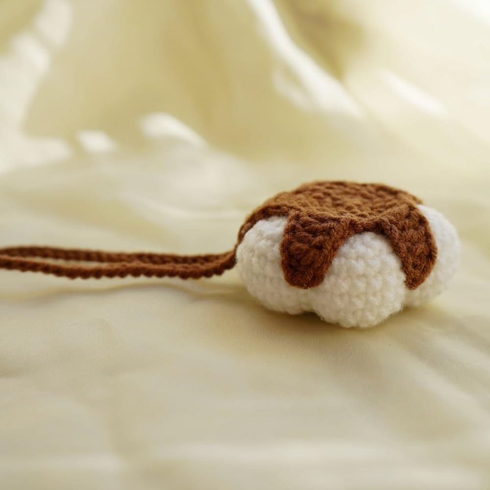 Handmade Crochet Cotton Keychain Set of 2 - Boho Key Rings, Bag Charms & Hanging Ornaments for Home Decor, Gifts, and DIY Crafts | Perfect for Keys, Bags, Backpacks, and Room Decor