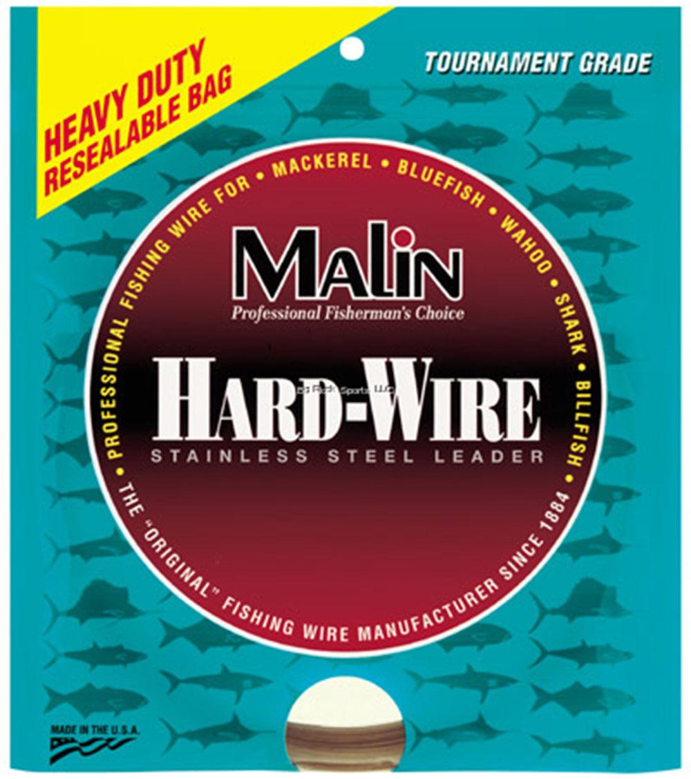 Premium Malin Hard Wire Stainless Steel Fishing Leader - Strong Corrosion-Resistant Saltwater & Freshwater Leaders for Bass, Pike, Musky Fishing | Ideal for Trolling, Casting & Ice Fishing