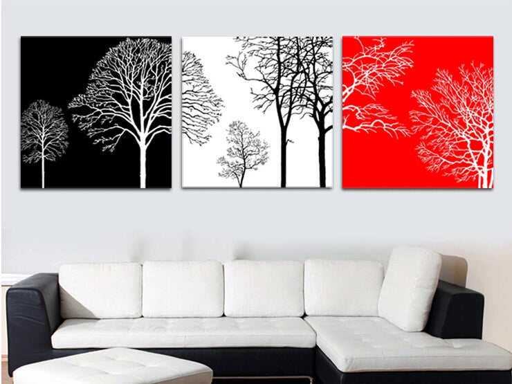 DIY Hand-Painted Oil Painting by Numbers - Framed 3-Piece Pachira Canvas Art Set for Home & Office Wall Decor - Perfect for Living Room, Bedroom, and Gift Giving