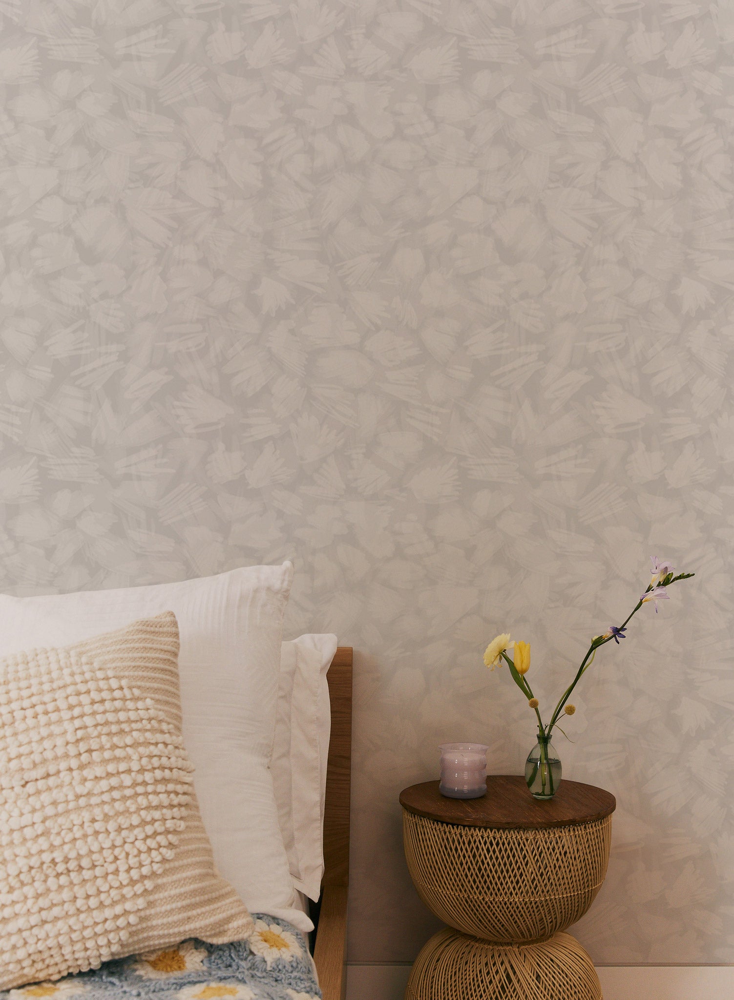 Plume Paradigm Premium Peel and Stick Wallpaper - Self-Adhesive Removable Wallpaper for Bedroom, Living Room, and Home Decor - Easy to Install & No Residue