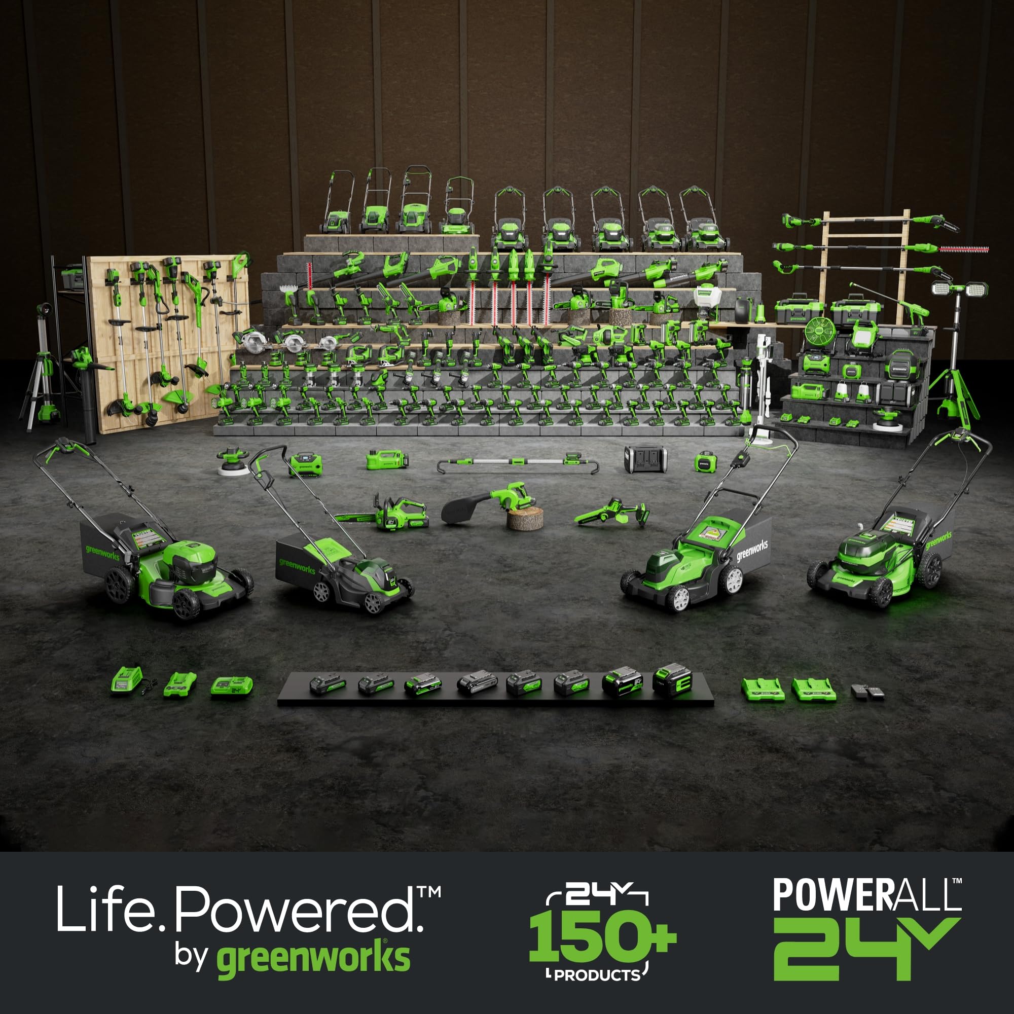 Greenworks 24V Brushless Cordless Reciprocating Saw - Compact Design, 1-1/8