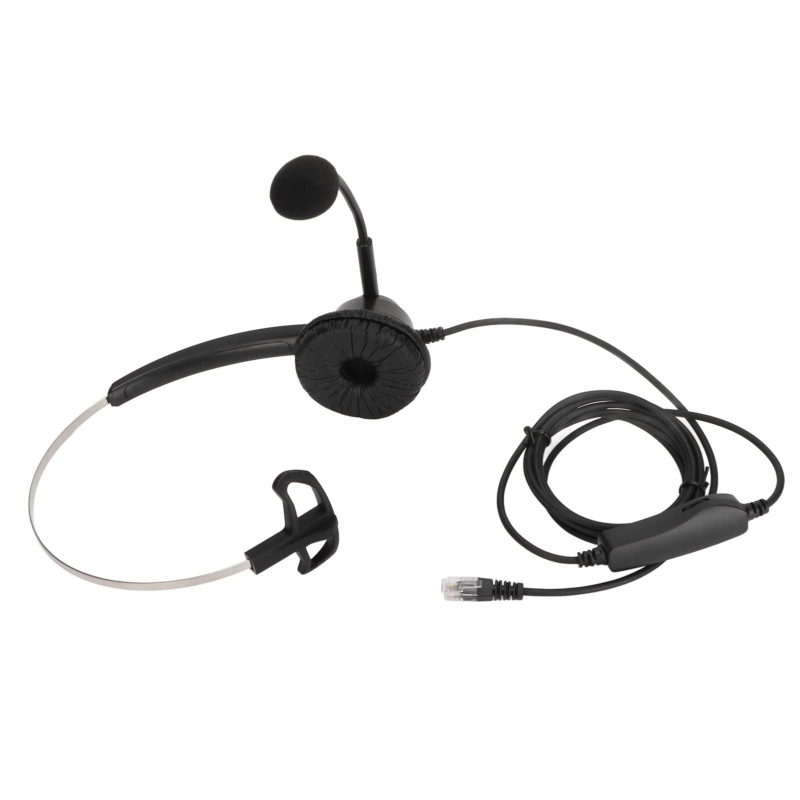 RJ9 Corded Telephone Headset with Volume Control | H360-RJ9-MV Durable Headset for Online Classes & Remote Work | Perfect for Call Centers, Virtual Learning & Home Office