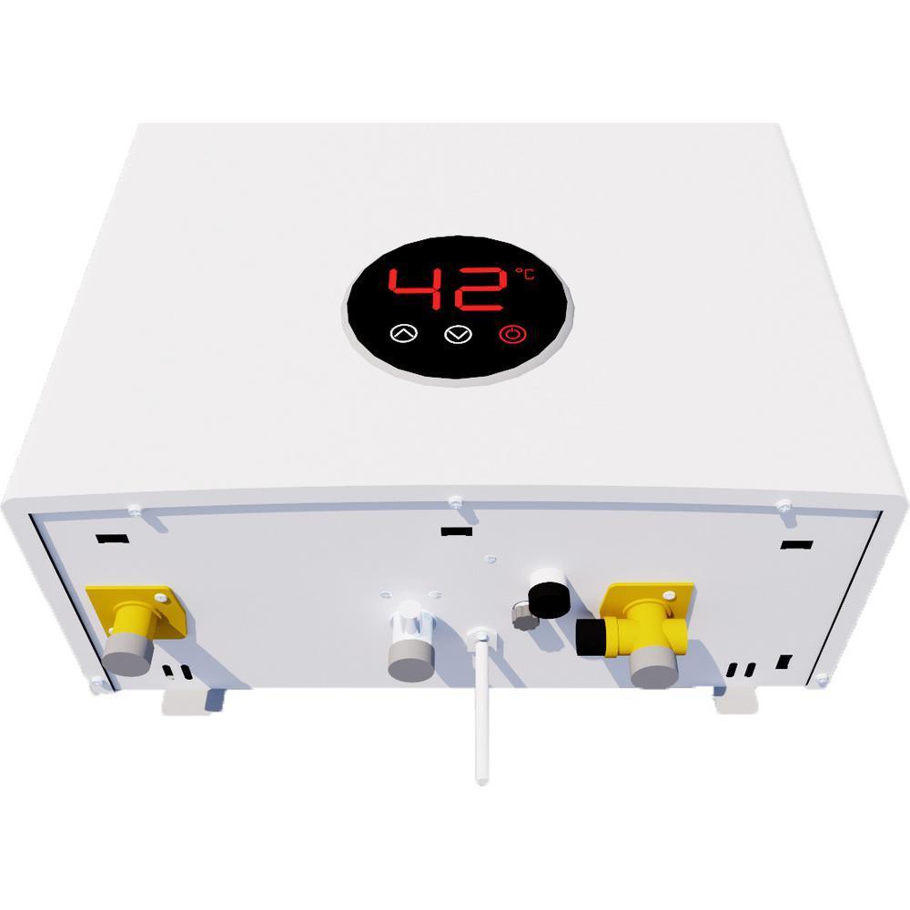 EZ Tankless EZULTLPG Ultra HE 4.4 GPM 70000 BTU Indoor Condensing Tankless Water Heater with Vent Kit - Energy Efficient On-Demand Hot Water for Showers, Sinks & Appliances (Liquid Propane)