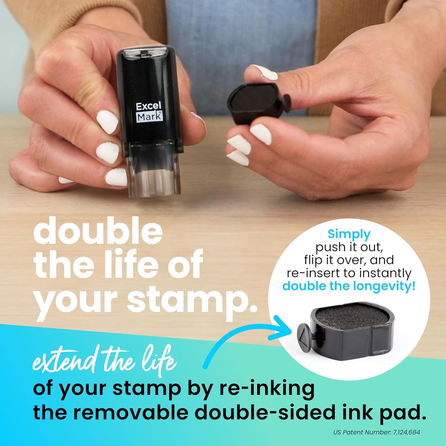 Apple-Shaped Round Teacher Stamp with Red Ink - Perfect for Grading Papers, Homework, and Classroom Rewards