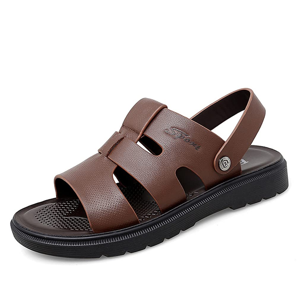 PHEFEE Men's Outdoor Sandals - Durable Waterproof Beach & Fisherman Sandals for Hiking, Camping, and Summer Walking - Comfortable Slide Sandals for Travel and Casual Wear