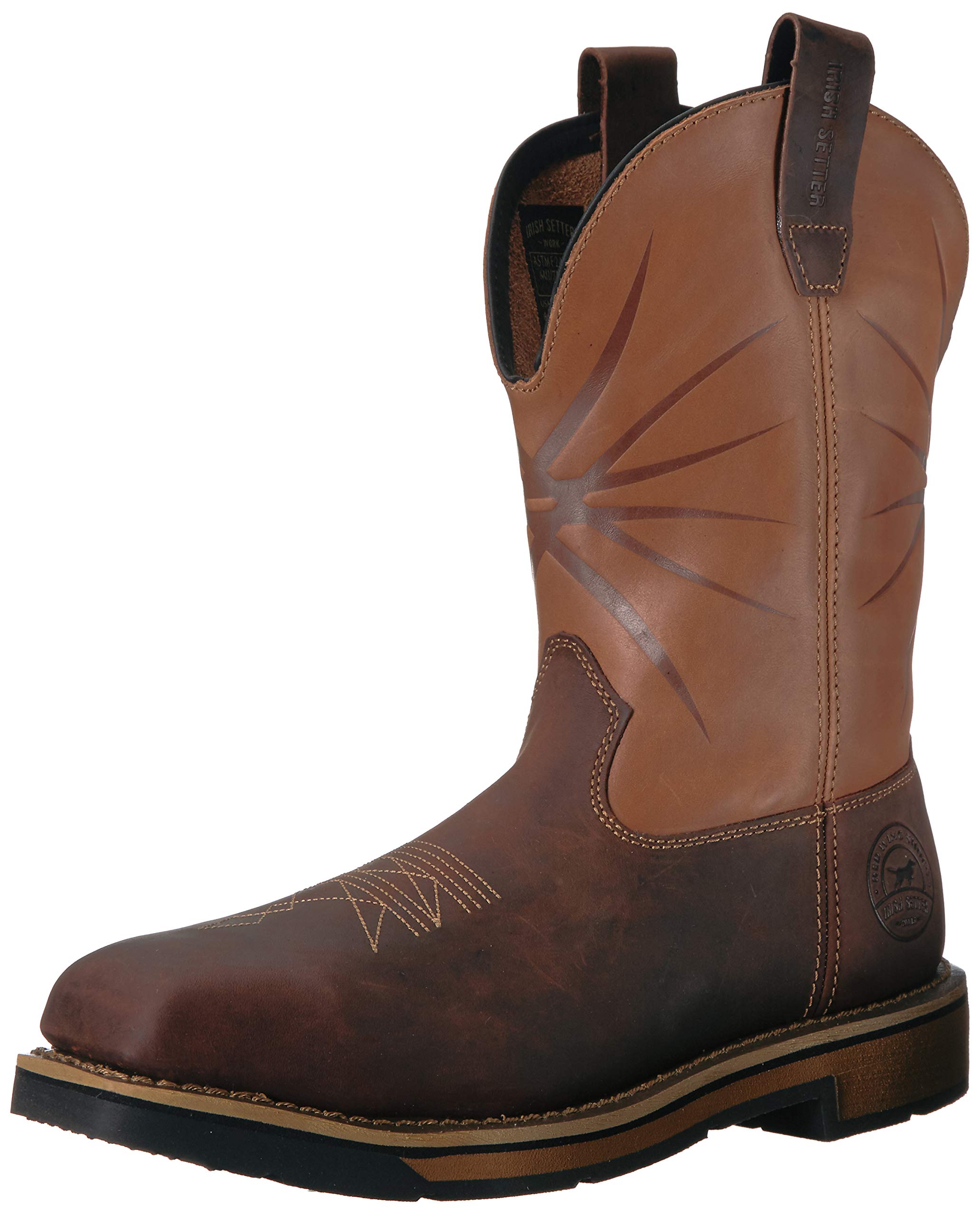 Irish Setter Men's Walker Safety Toe Western Work Boots - Durable & Comfortable for Construction, Ranch Work & Outdoor Activities