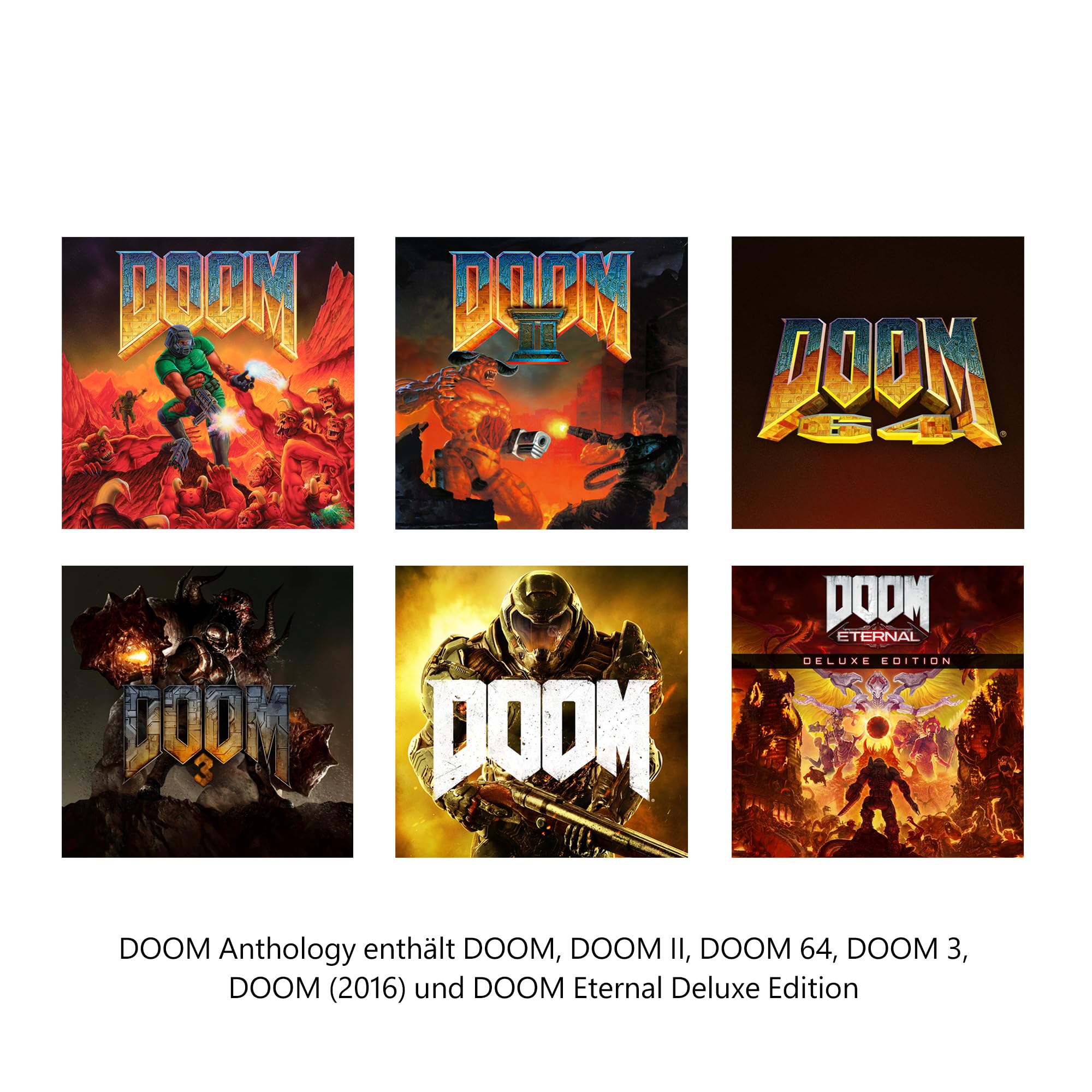 Doom Anthology for Nintendo Switch - Classic FPS Game Bundle | Perfect for Home Entertainment & Gaming Parties