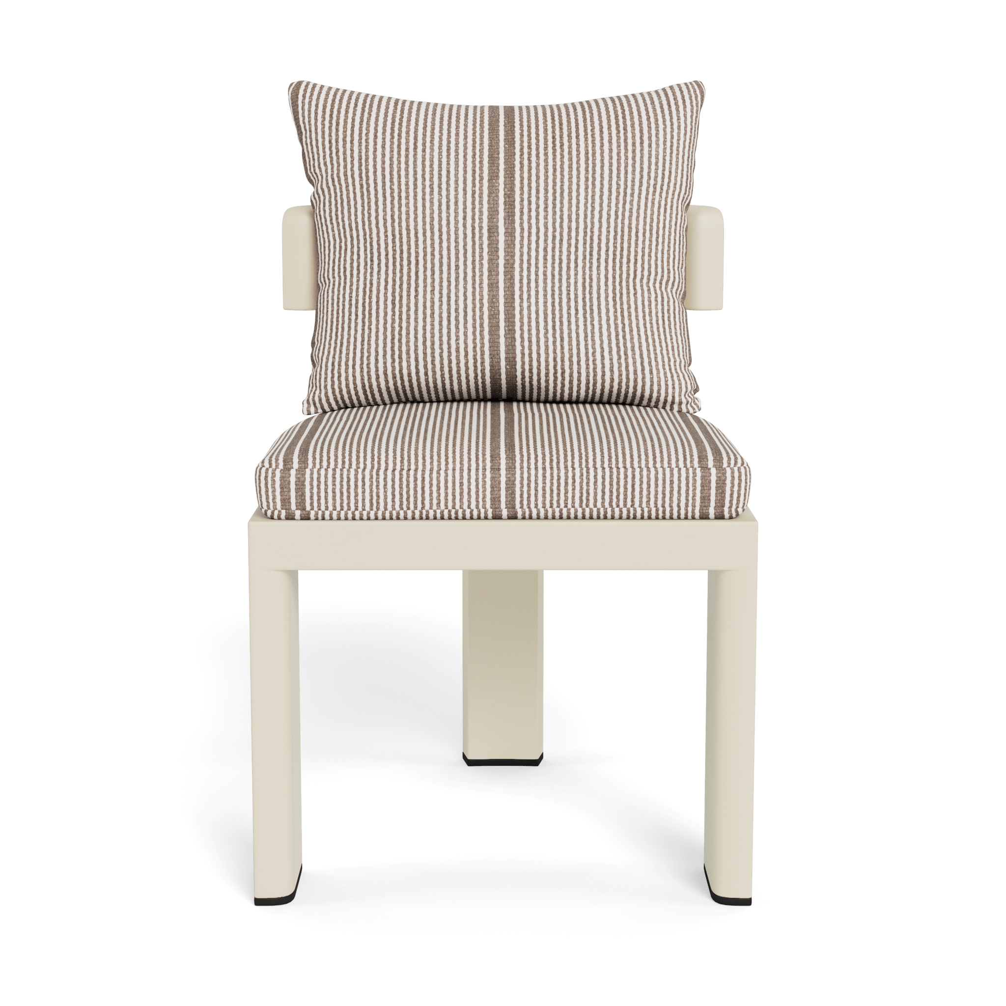 Victoria Aluminum Armless Dining Chair - Modern Outdoor/Indoor Dining Chair for Patio, Restaurant, and Kitchen - Lightweight & Durable Metal Chair