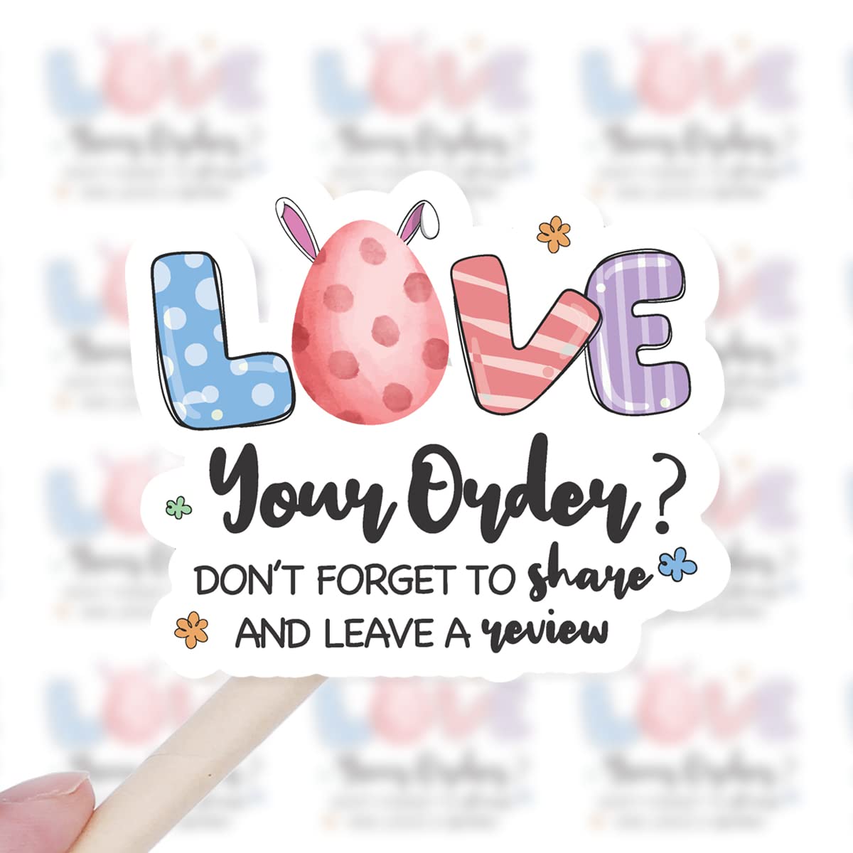 200-Piece Easter Stickers for Small Business Packaging - Cute Envelope Seals for Handmade Goods, Easter Gifts & Small Shop Branding - Perfect for Easter Cards, Party Favors & Craft Projects