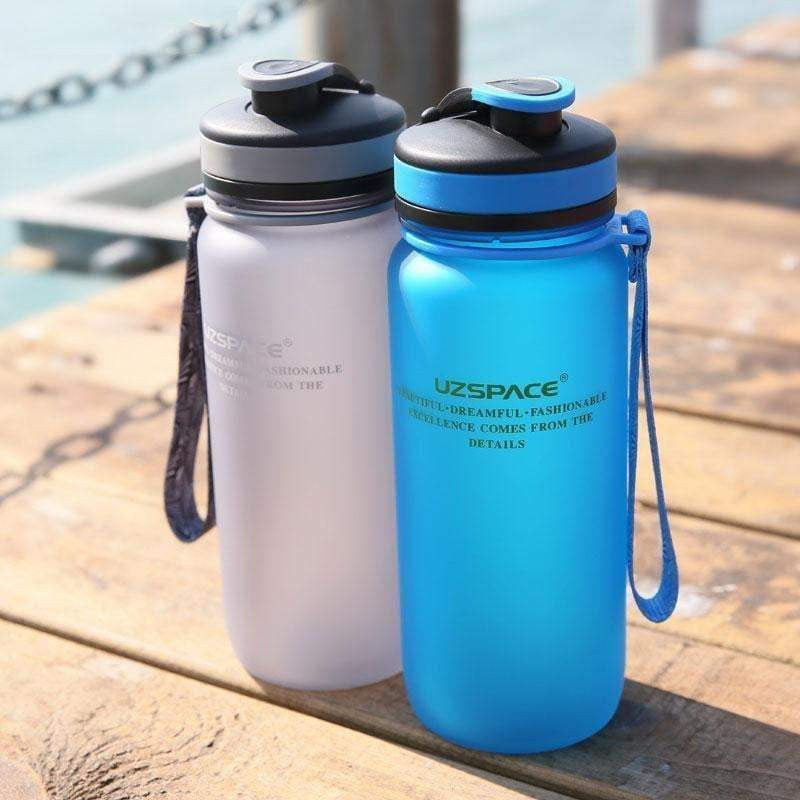 UZSPACE BPA-Free Plastic Water Bottle 22oz (650ml) & 34oz (1L) - Leak Proof, Lightweight & Durable for Gym, Hiking, Travel & Everyday Use