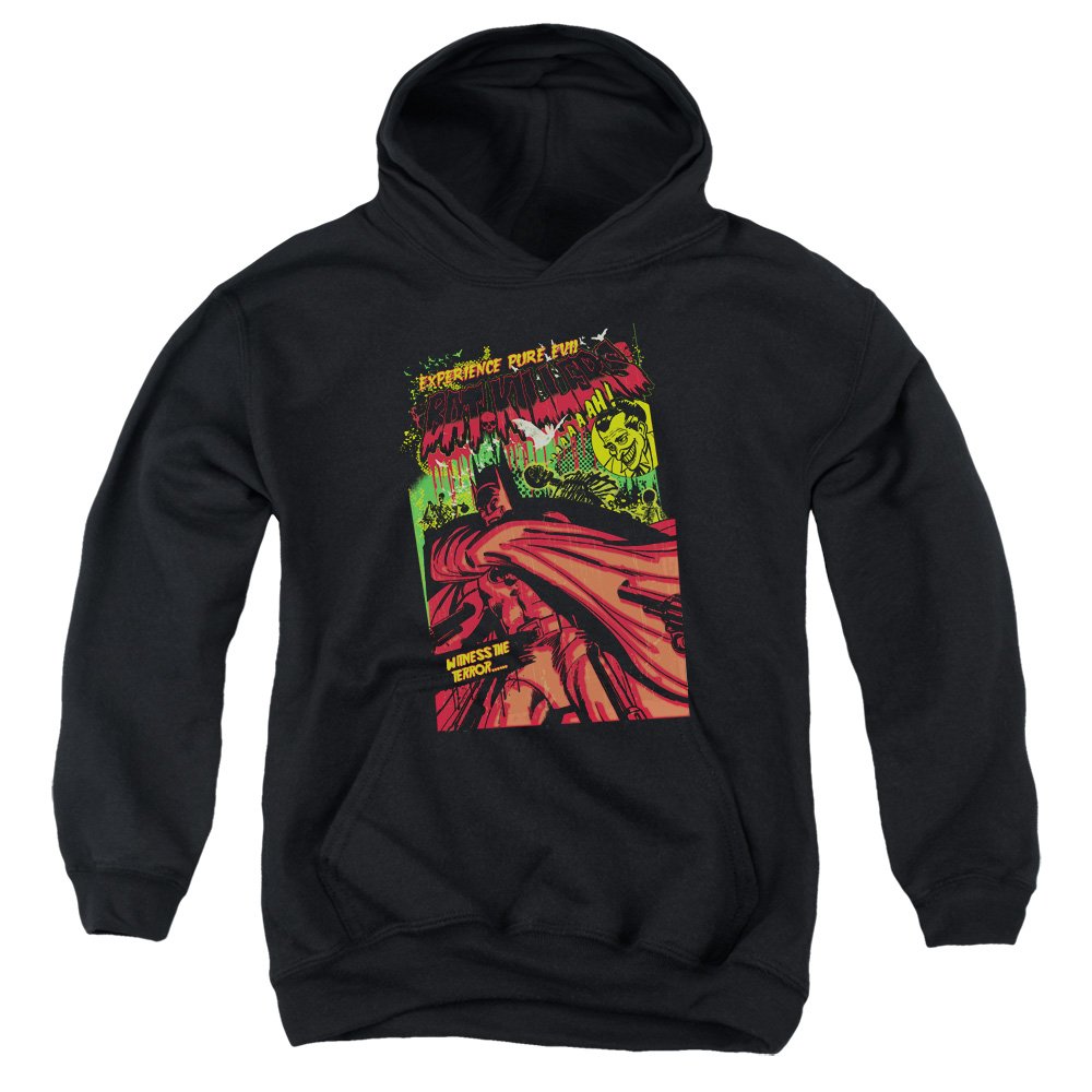Trevco Batman Bat Killers Unisex Youth Pull-Over Hoodie - Soft Cotton Hooded Sweatshirt for Kids & Teens - Perfect for Halloween, Cosplay & Casual Wear