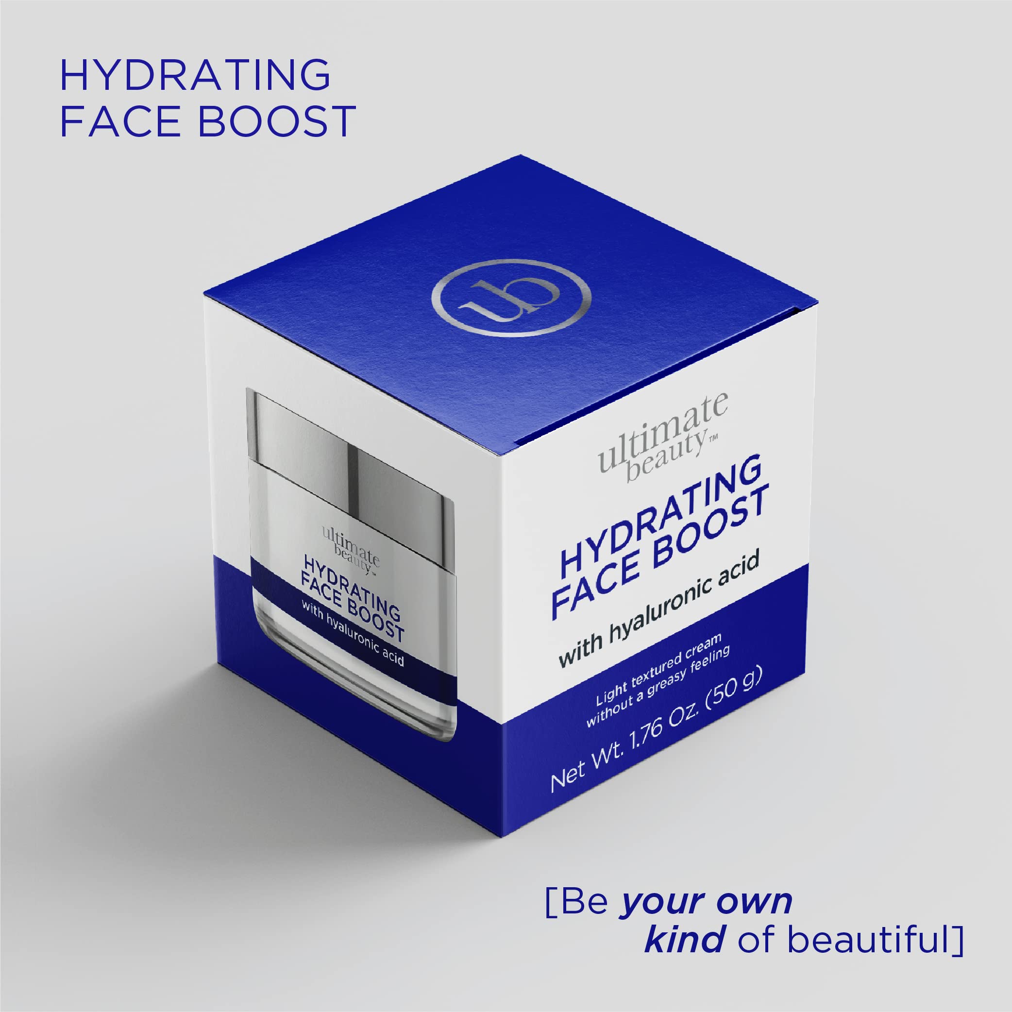 Hyaluronic Acid Face Cream for Deep Hydration - Oil-Free Moisturizing Facial Cream, 1.76 Oz - Perfect for Dry Skin & Daily Skincare Routine