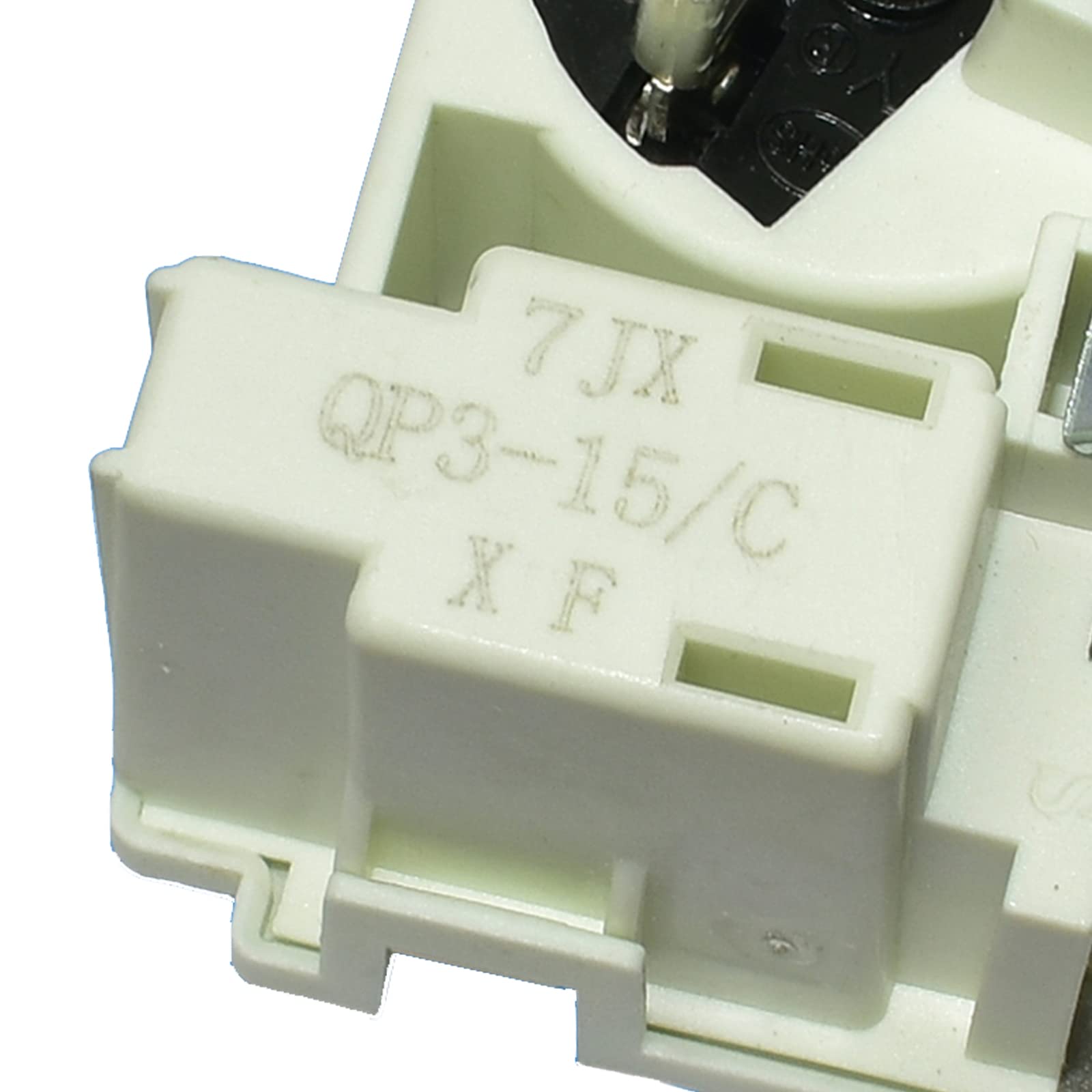 QP3-15/C PTC Starter Relay for Refrigerator Freezer Compressor - Overload Protector Replacement Part - Ideal for Whirlpool, GE, Frigidaire & More Appliances - Perfect for Home Kitchen & Commercial Refrigeration Use