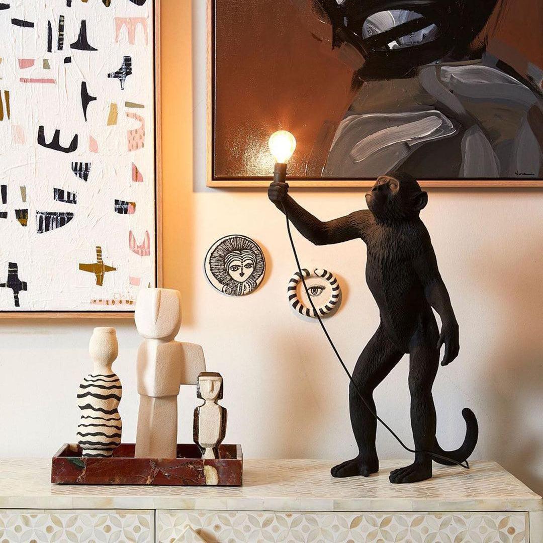 Cute Monkey Table Lamp - LED Night Light for Kids Room, Nursery Decor & Bedside Reading - Perfect for Bedrooms, Playrooms & Gift Ideas