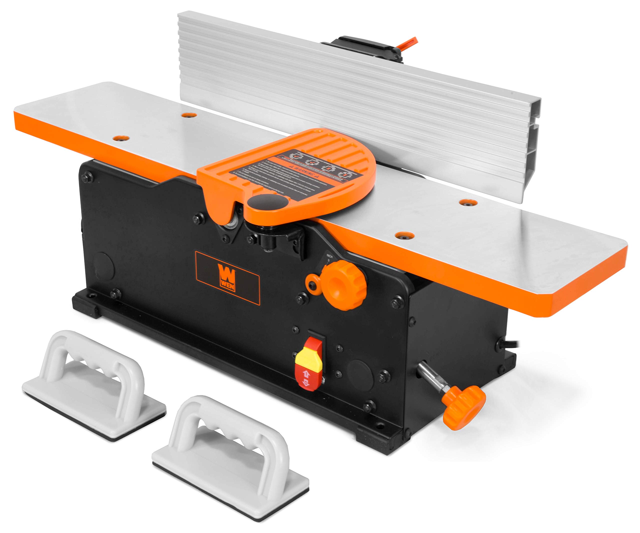 WEN JT3062 10-Amp 6-Inch 2-Blade Benchtop Jointer & JN8504 8.5-Amp Plate Biscuit Joiner with Case and Biscuits – Perfect for Woodworking, DIY Projects, and Professional Carpentry