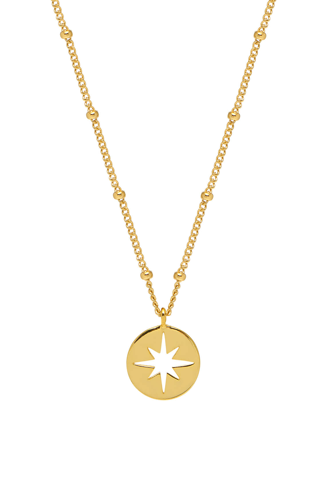Starburst Disc Necklace - Elegant Gold Pendant for Women, Trendy Layering Jewelry - Perfect for Everyday Wear, Parties & Gifts