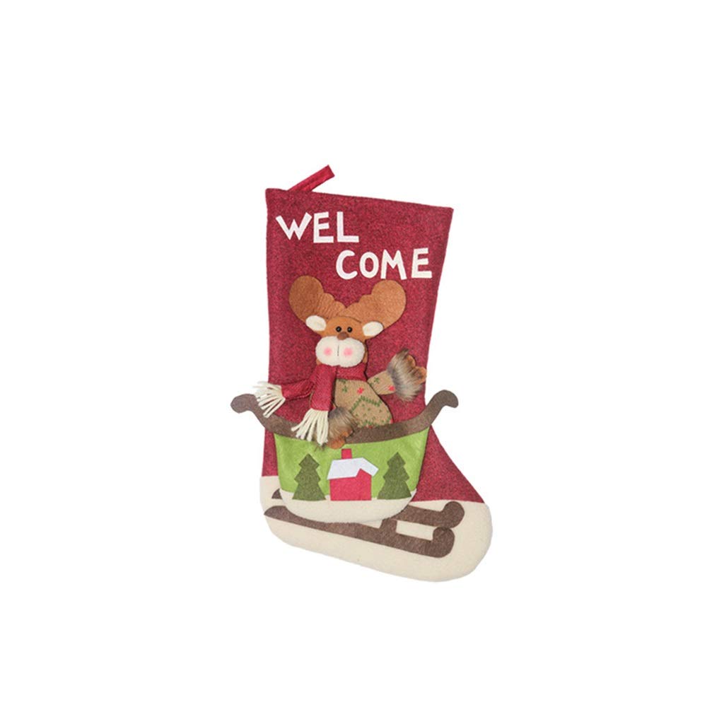 JSY Christmas Candy Bags & Santa Claus Pendant - Cute Holiday Gift Bags, Tree Ornaments & Festive Decorations (Color C) | Perfect for Stocking Stuffers, Party Favors & Christmas Tree Decor