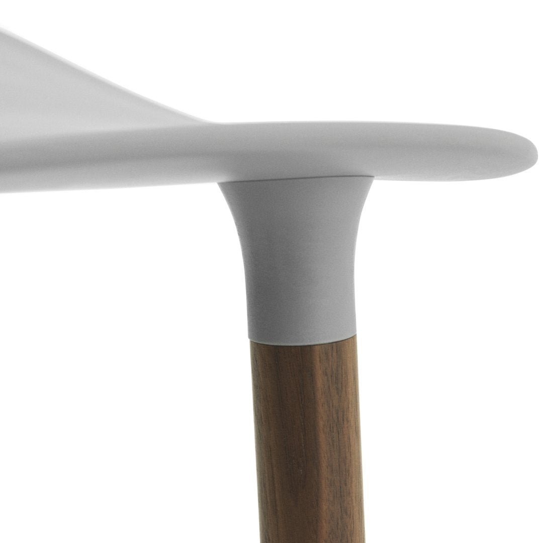 Modern Wooden Bar Stool with Sturdy Wood Legs - Counter Height Kitchen & Pub Stool for Home, Restaurant & Bar Use