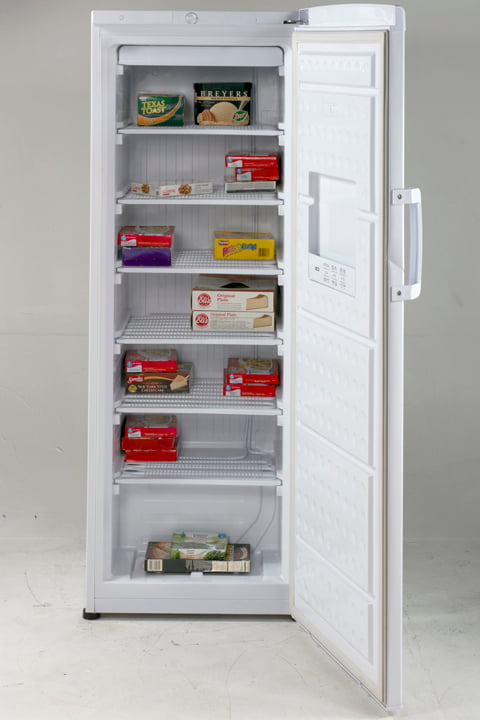 Avanti VF93Q0W 9.3 Cubic Feet White Upright Freezer - Energy Efficient Deep Freezer for Home, Restaurant & Commercial Use - Perfect for Storing Meat, Frozen Foods & Bulk Groceries