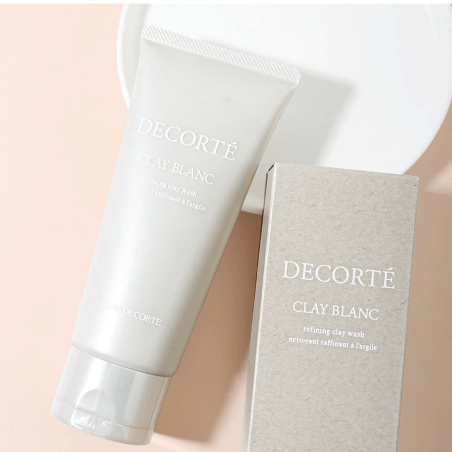1 PC White Clay Facial Cleanser - Deep Pore Cleansing, Oil & Dirt Removal for Smooth Skin, 160ml / 6 OZ - Perfect for Daily Skincare & Acne-Prone Skin