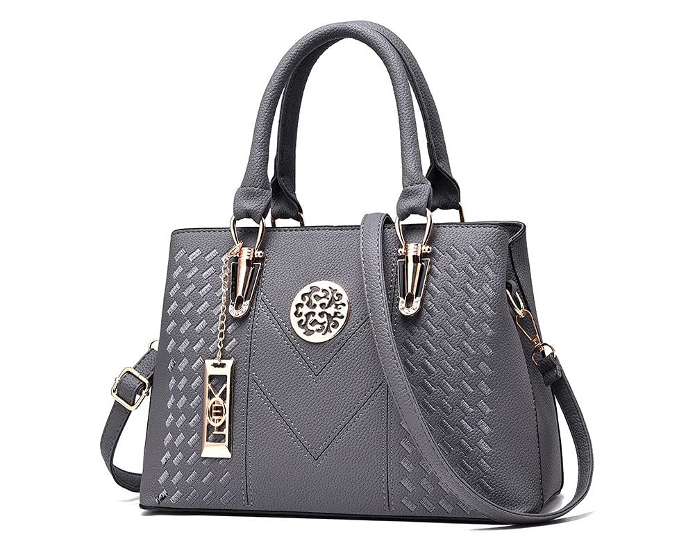 Stylish Women's PU Leather Handbags - Fashionable Top Handle Satchel & Shoulder Tote Purses for Ladies | Perfect for Work, Travel, and Everyday Use